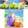 Plastic Toddler Car Toy Set With Inertial Tricycle And Cute Rabbit Chicken Design For Early Learning