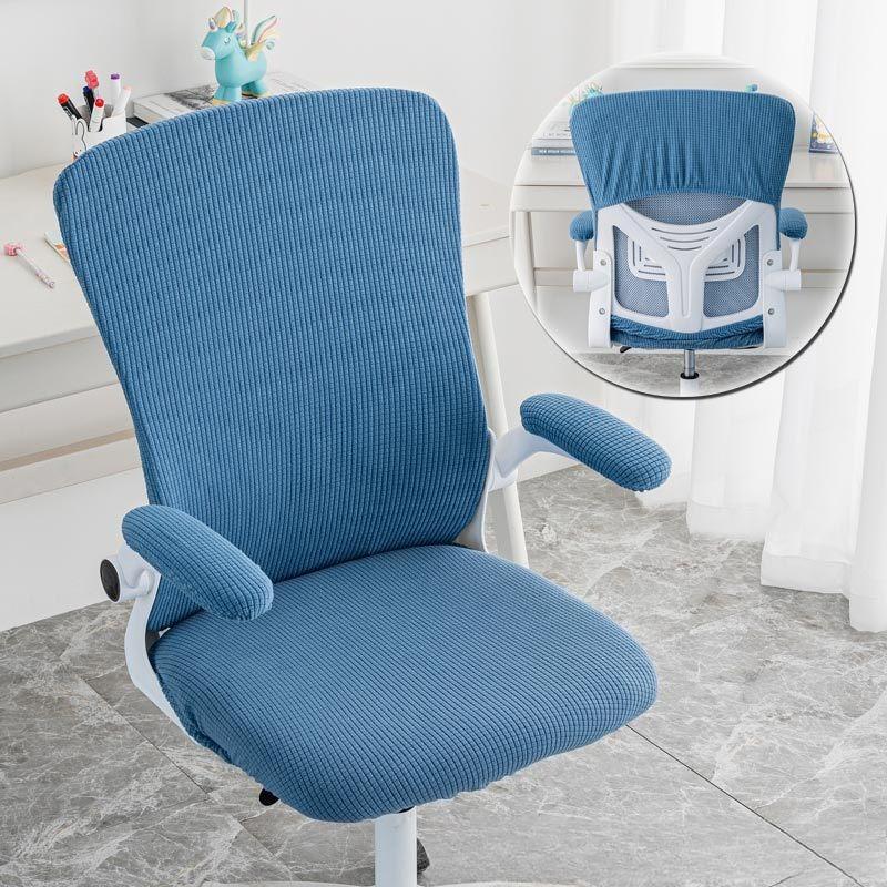 Large Backrest Multi-Fit Office Chair Covers Ergonomic Seat Protectors Breathable Durable Covers For Home Computer Desk Chairs