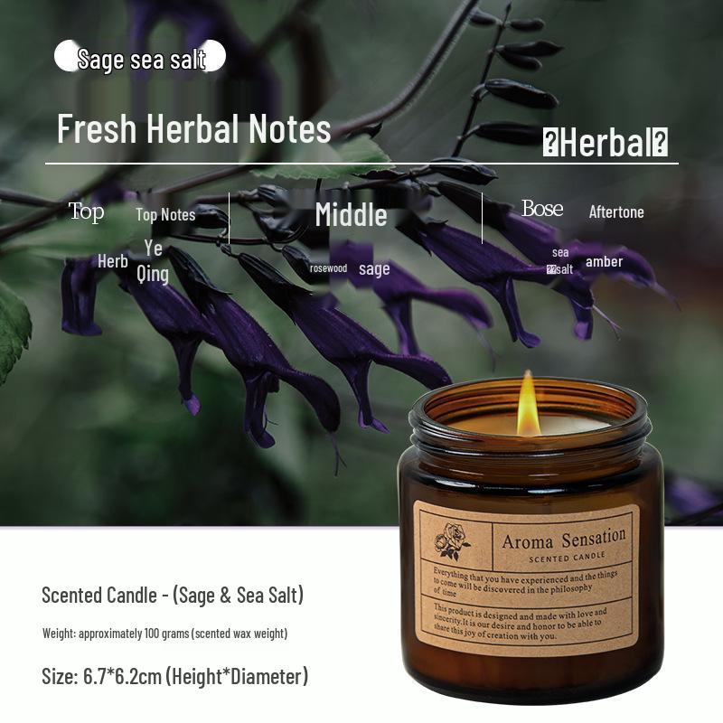 100g High-End Scented Candle for Emergency, Bedroom, Birthday, Disaster Prevention with Essential Oil Fragrance.