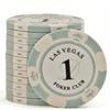 10pcs/lot Clay Las Vegas Poker Chips 14g Set Casino Coins 40mm Coin Poker Chips Entertainment Dollar Coins Card Game LasVegas