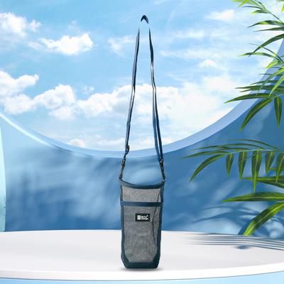 Bottle Carry Net Bag Portable Water Bottle Carrier with Detachable Strap for Walking Running Hiking Biking