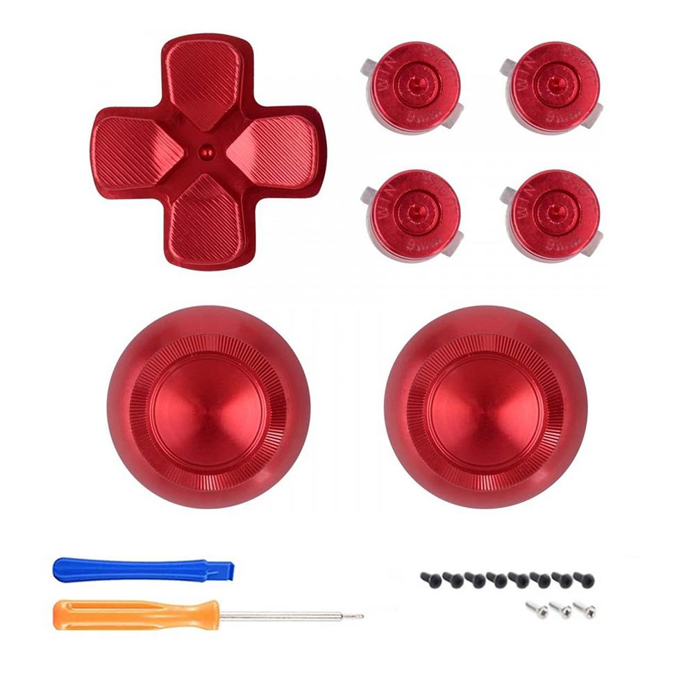 Aluminum Alloy Gamepad Replacement Button Set Handle Joystick Modified Accessories Compatible For Ps5