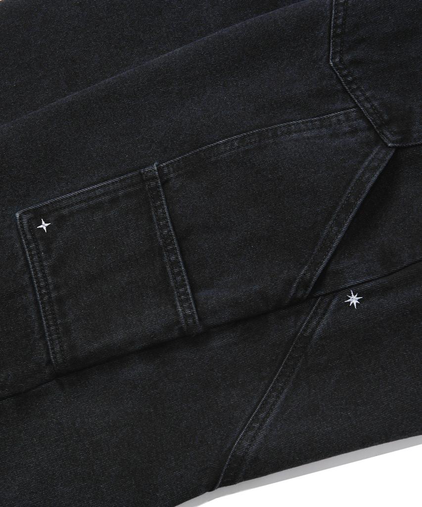 PHYSICAL DEPARTMENT Sparkle Carpenter Denim Pants_Black