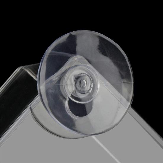 Fuglemater Sterk sugekopp Design Akryl Fuglemater Enkel å rengjøre Fuglematbeholder for hage