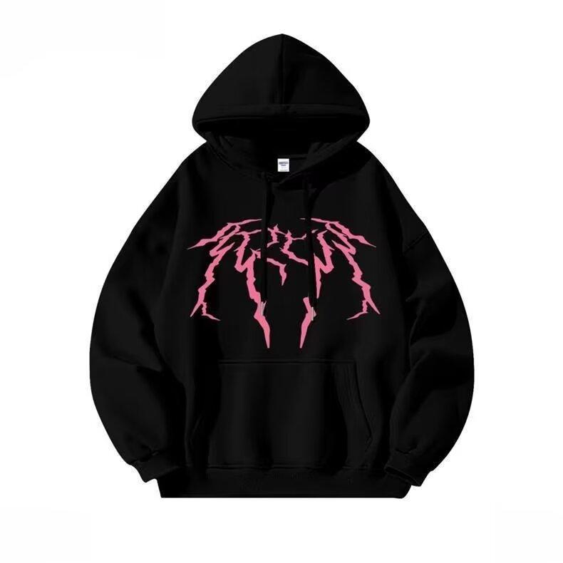 Hong Kong Style Retro Sweater Men's Spring and Autumn Men's Hooded Sweater American Heavy High Street Ins Fashion Brand Baggy Coat