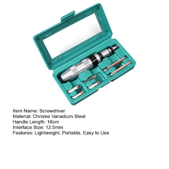 Set de șurubelnițe cu șurubelniță manuală cu șurubelniță, rezistentă la rugină, rezistentă la coroziune, instrument portabil versatilă, șurubelniță cu ciocan
