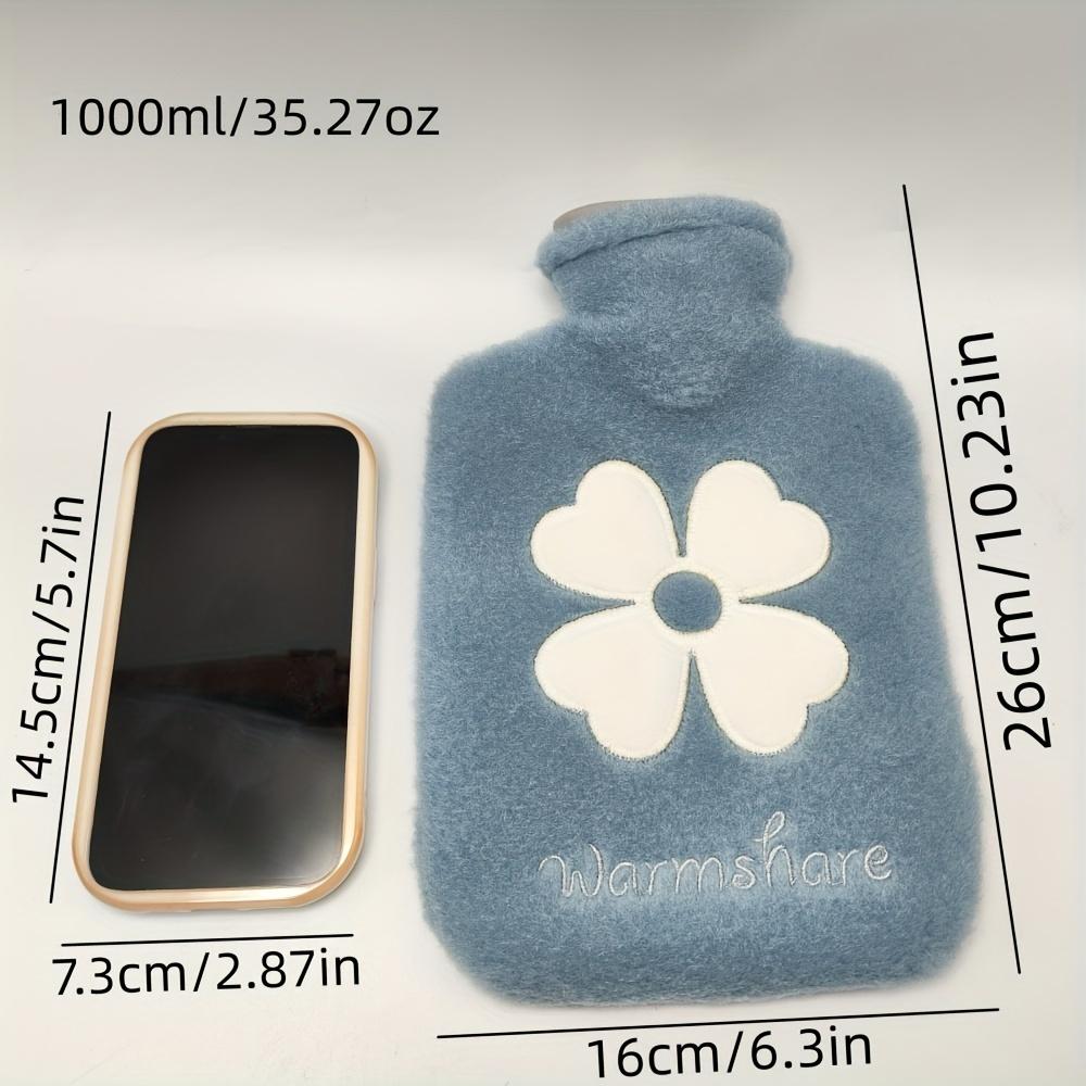 

Ультра-комфортная сумка для горячей воды, 1 шт., завернутая в мягкий плюшевый чехол для успокаивающего эффекта, идеально подходит для отдыха дома, в офисе или в путешествии. L