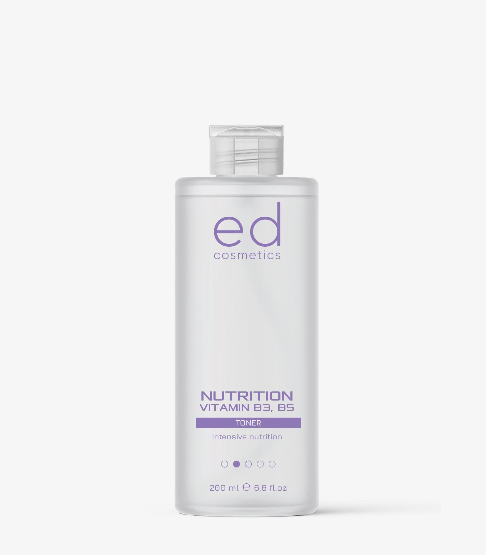 

Тоник для лица с витаминами B3, B5 NUTRITION TONER ED Cosmetics 200 мл