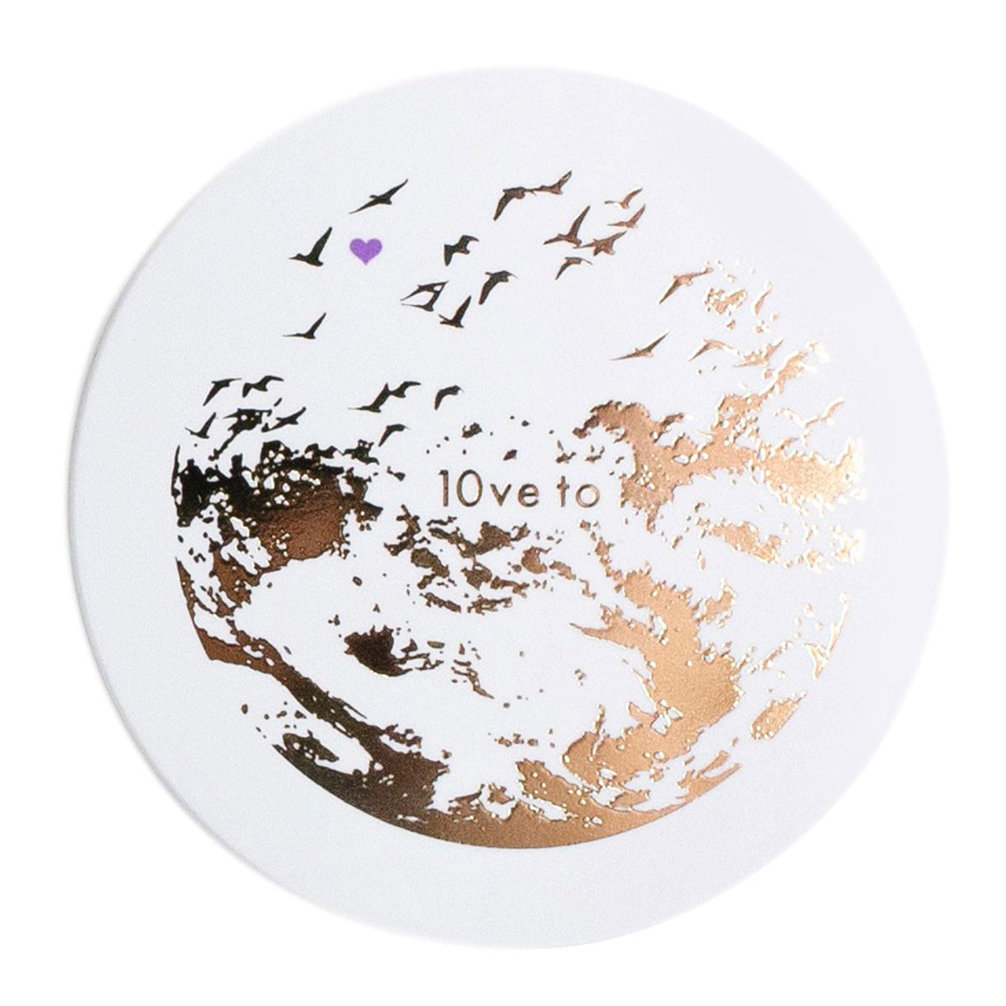 

10ve to (Love To) UV Powder SPF50+PA+++ 10g Semi-Matte UV Care Pressed Powder Charity Donation Unscented (Lavender)