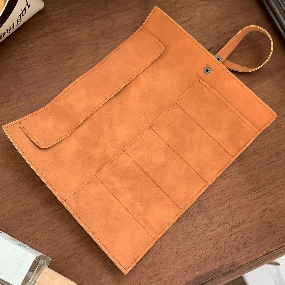 Matte Leather Watch Organizer Case Lightweight Watchband Pouch Watch Band Case Convenient To Use
