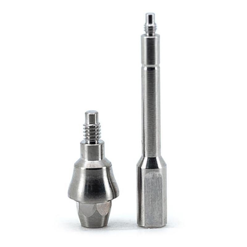 1 Set Right-Angle Base Platform Immediate Repair Implant Replacement Temporary Titanium Substrate Protective Cap