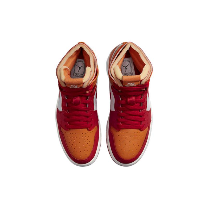 Jordan 1 High Zoom Air Cmft Fire Red Hot Curry Women's Jordan CT0979-603