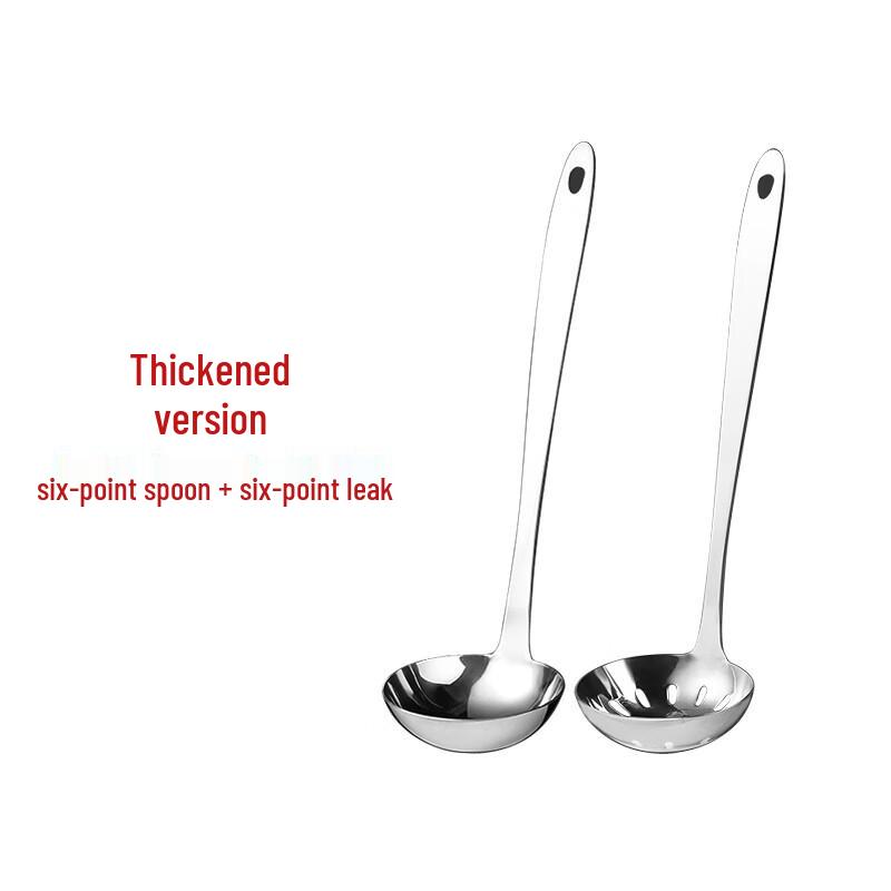 Heavy-Duty Stainless Steel Hot Pot Ladle & Skimmer Set