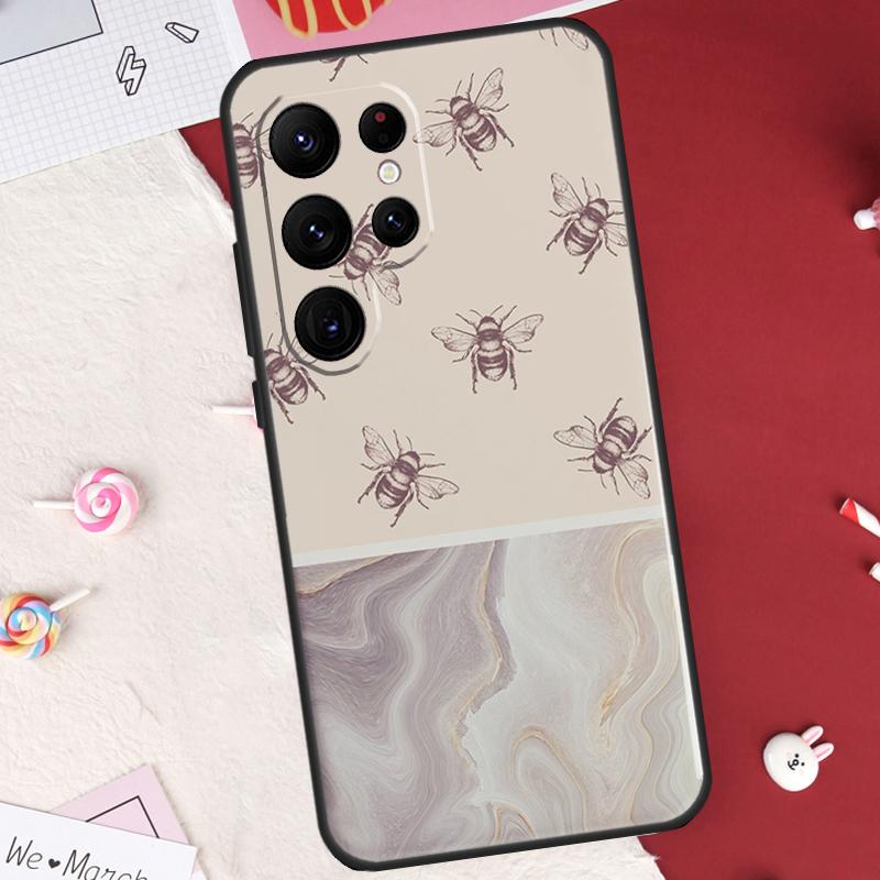 Bee Bumblebee Case For Samsung Galaxy S26 Ultra S20 S21 S22 S23 S24 S25 Ultra S10 Plus S25 FE Cover Shell