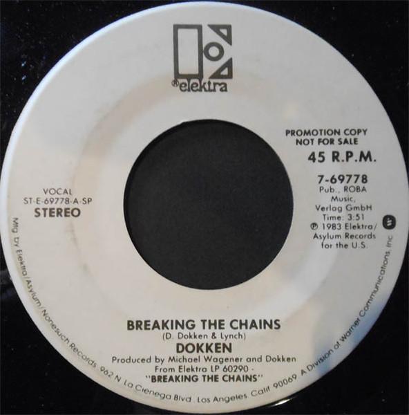 

7inch Record DOKKEN - Breaking The Chains 769778 ELEKTRA 1983 US Rock Used