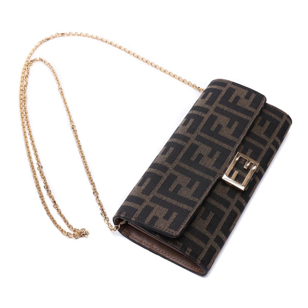 Fendi 26SS Women's Baguette Chain Long Wallet (8M0365 A98P F0A6E 26S)