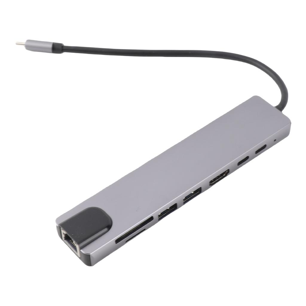 Docking Hub 8 In 1 Type‑C To High‑Definition Multimedia Interface USB PD Expansion Dock for Transfer Data