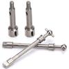 Stainless Steel Front Drive Shaft Dog Bone Replacement for Axial SCX24 90081 1 24 RC Car