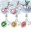 New Copper Fruit Charms Bead Strawberry Lemon Kiwi Peach Dragon Pendant Fit Original Bracelet Diy For Women Jewelry