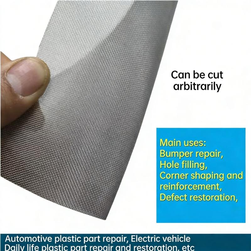 Stainless Steel Automotive Bumper Body Repair Mesh Net 20x15cm 5x15cm Easy to Install for Protective Against Road Debris