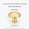 French Light Luxury Gold Brass Drawer Pull Handle