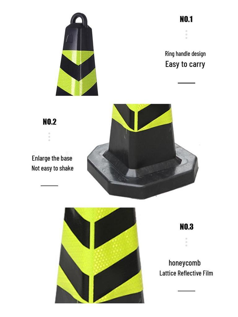 Reflective Traffic Safety Cone for High-speed Construction Sites