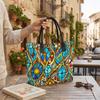 Stained Glass Pattern Tote Bag Fashion Casual Large Capacity Daily Use Handbag