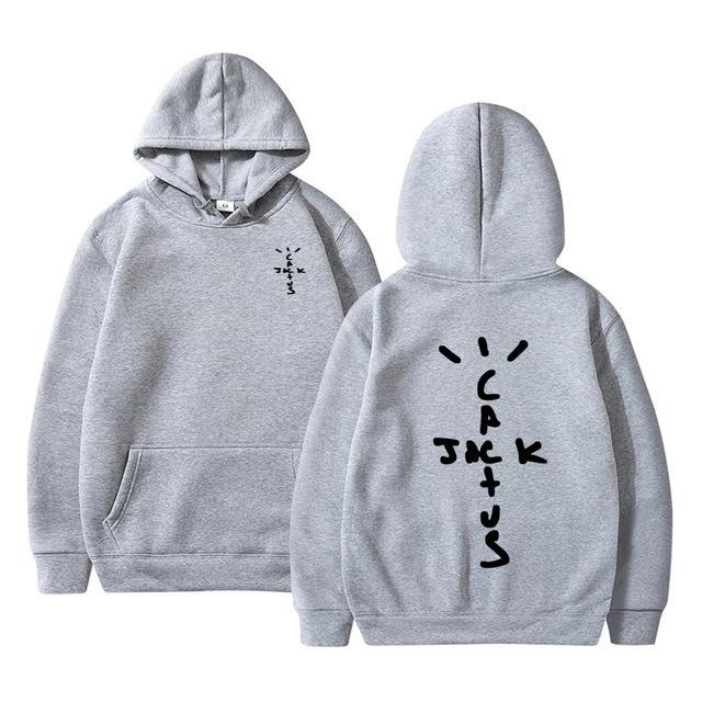 Cactus Jack Swag Alphabet Print Hooded Sweater Women's Hooded Sweatshirt Casual Pullover