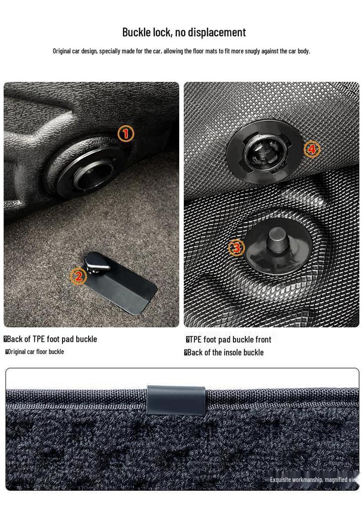 Toyota Hilux/Revo/Rocco TPE Rubber Floor Mats - Driver & Passenger Sides