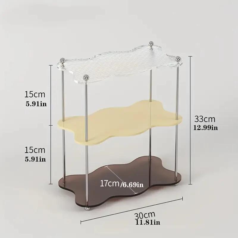 

Handmade acrylic display stand, countertop storage rack for cosmetics and perfume, coffee cup holder desktop storage decor piece