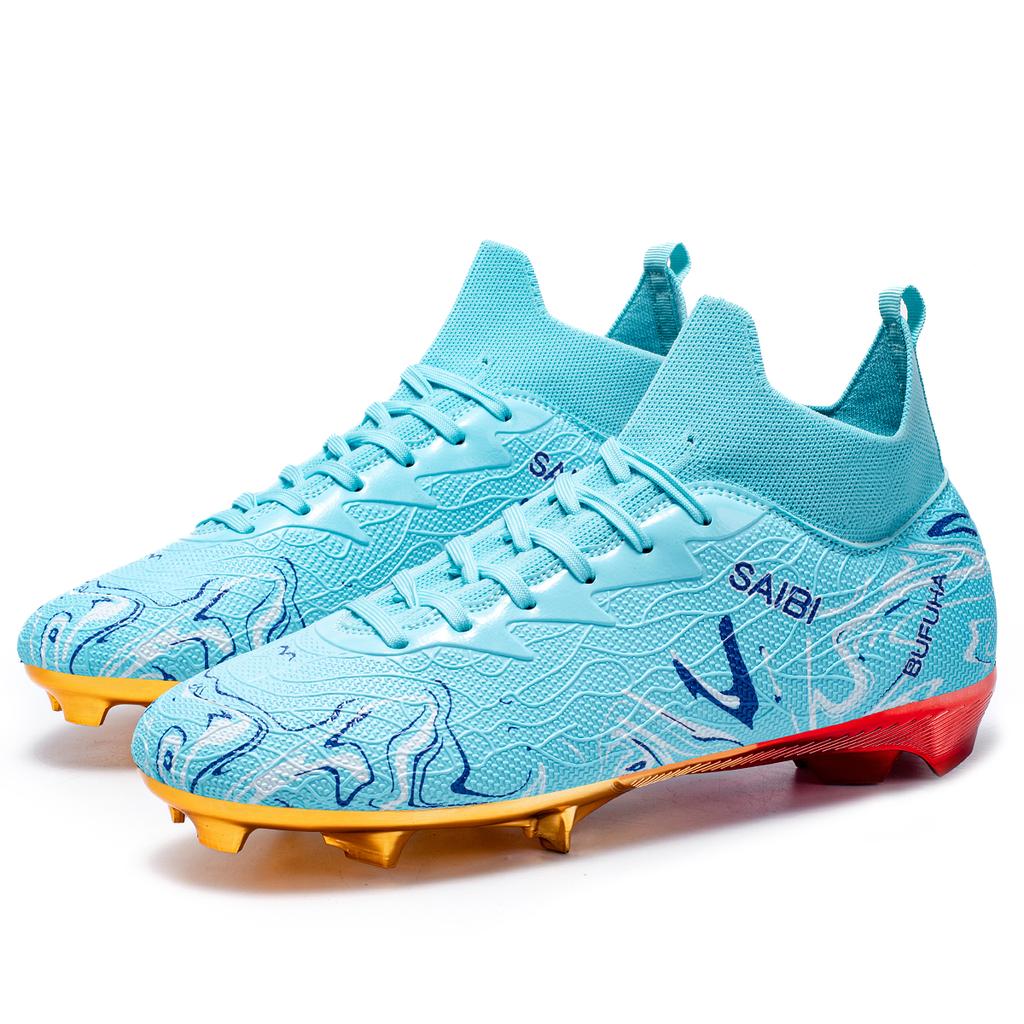 Football Boots Men Gold Metal Plated Soccer Cleats Adult Professional Training Sneakers and Competition Unisex Football Boots