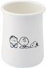 Toyo Enamel PEANUTS Enamel Cutlery Stand White H12 Size Approx. W9.3 D9.3 SNJ-2309
