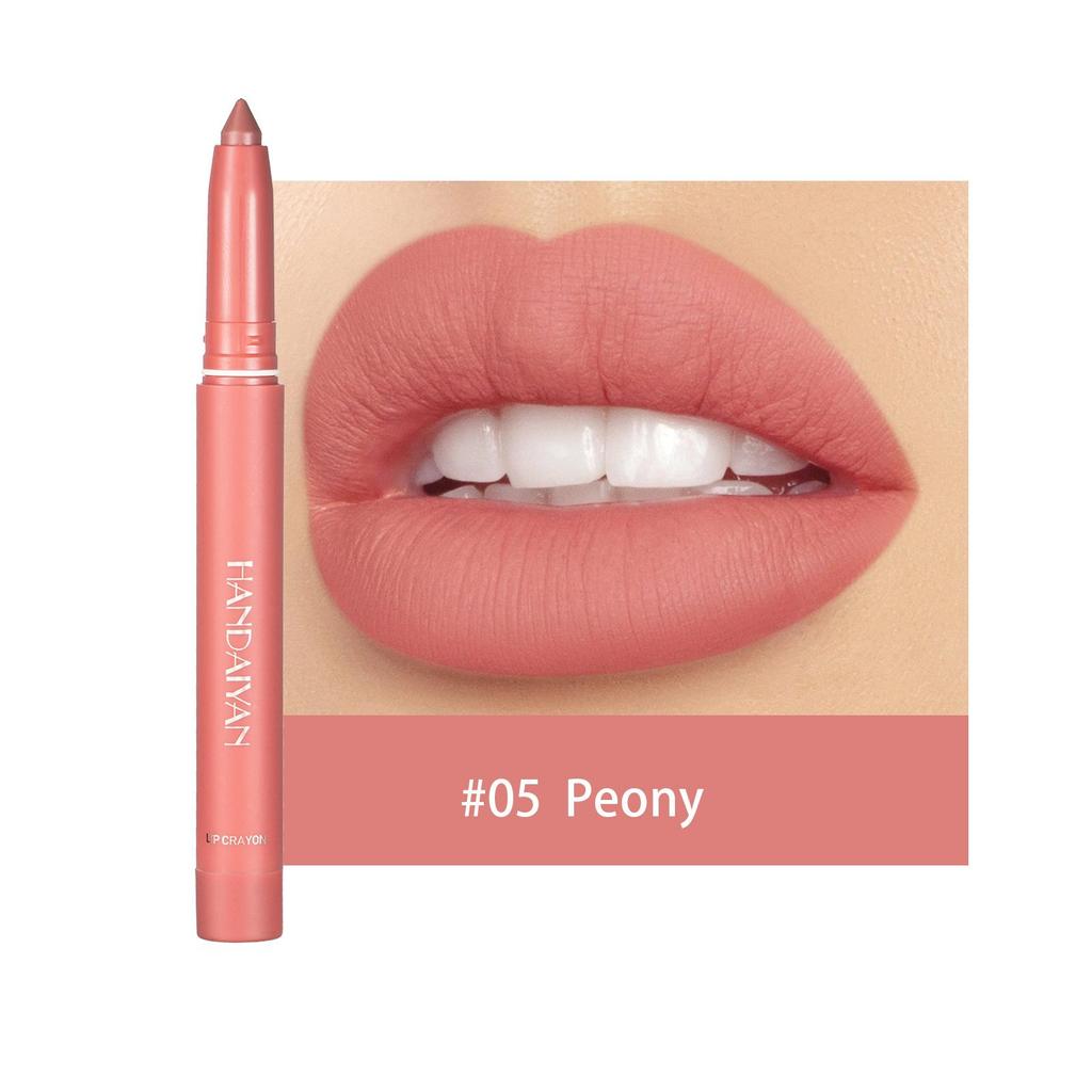 12 Colors Matte Waterproof Velvet Nude Lipstick Pencil Sexy Red Brown Pigments Makeup Long Lasting Profissional Lip Liner