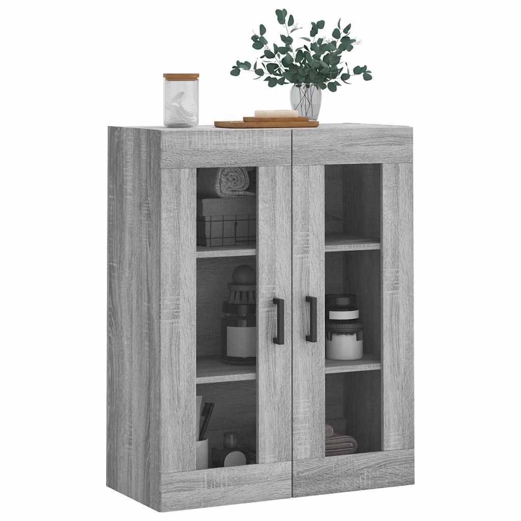 Wall Cabinet Gray Sonoma 69.5 X 34 X 90 Cm