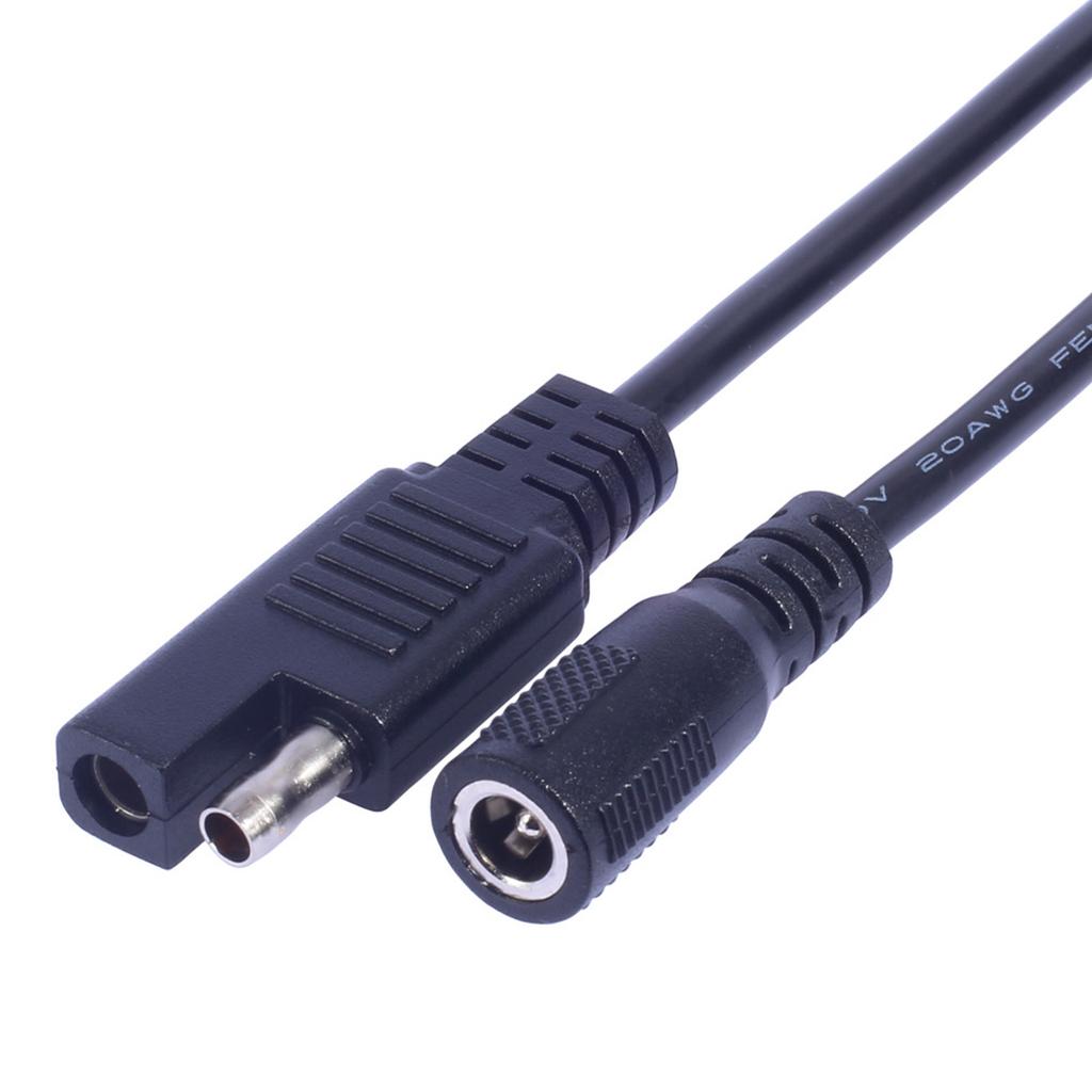 DC5521 Female To SAE Power Cord, Solar Panel SAE Connector Charging Connection Extension Cord Conversion Wire 20AWG