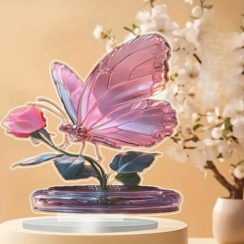 Butterfly, Table Decoration, Bohemian Style Acrylic Decoration, Suitable for Family and Office Use, Perfect Holiday Gift, Nurseries, Home Desk Living
