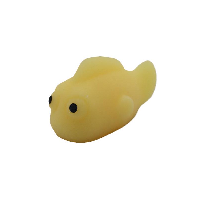 Japan Moe Small Animal Squeeze Toy: Soft Rubber Dumpling Peach