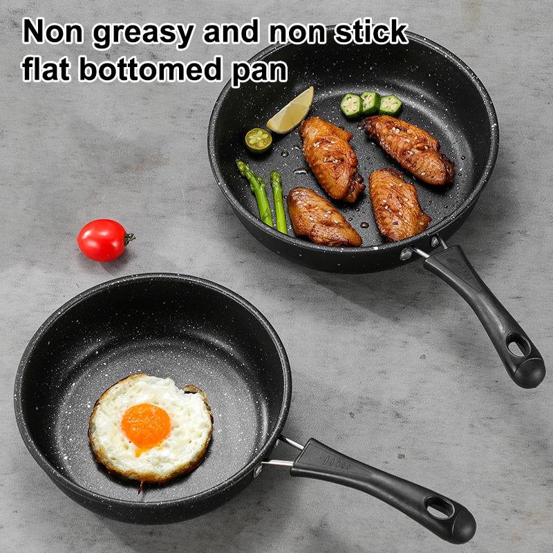 Mini Patelnia z Równomiernym Rozgrzewaniem Szybkie Nagrzewanie Powłoka Turmalinowa Patelnia do Omletów Wielofunkcyjna Pogrubiona Patelnia Nieprzywierająca 1 szt.