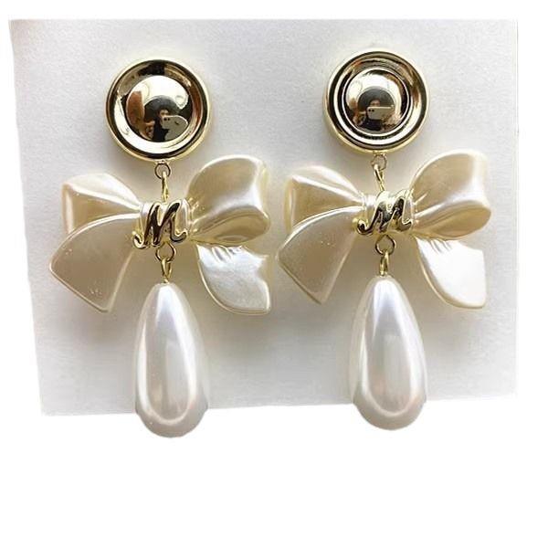 2025 Nye High-End Retro Perle Øreklips: Ørepinner uten hull for kvinner - Fransk nisjestil