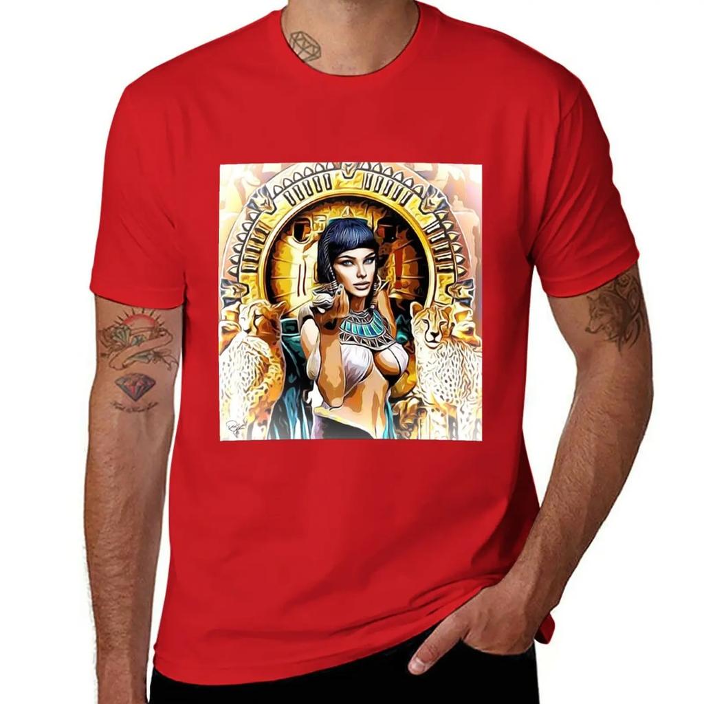 CLEOPATRA QUEEN OF EGYPT T-Shirt Customs Design Your Own Aesthetic Clothing Fitted T Shirts for Men
