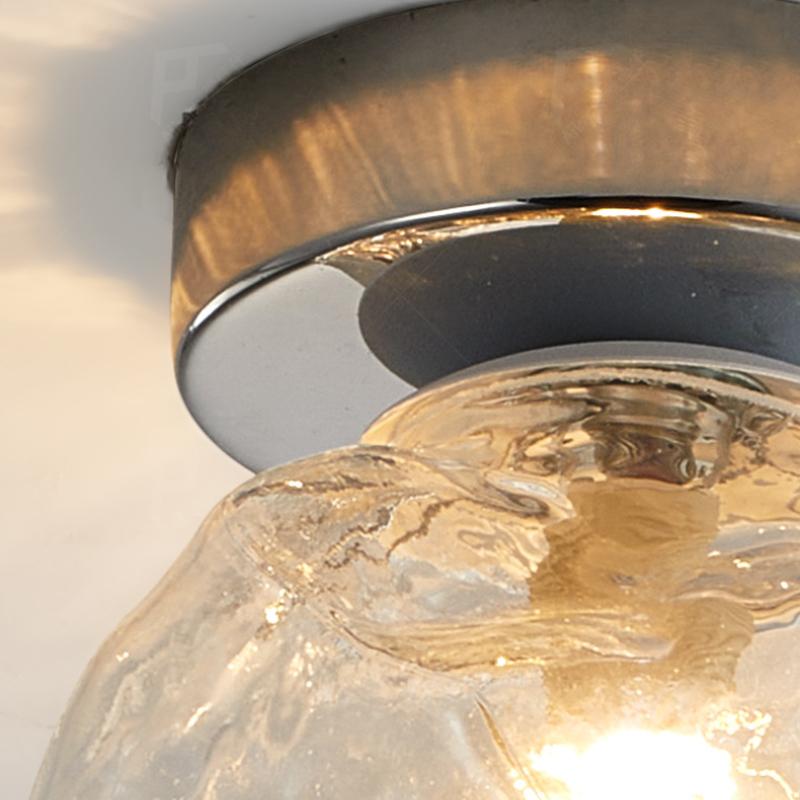 Stained Glass Ice Diamond Pendant Lamp Nordic Light Luxury Amber Glass Restaurant Ceiling Lamp Simple Home Decoration LED Luster