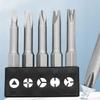 Screwdriver Bit Set 1/4'' Hex Shank Triangle U-shaped Y-shaped Three Points Special-Shaped Bit Set Hexagonal Interface