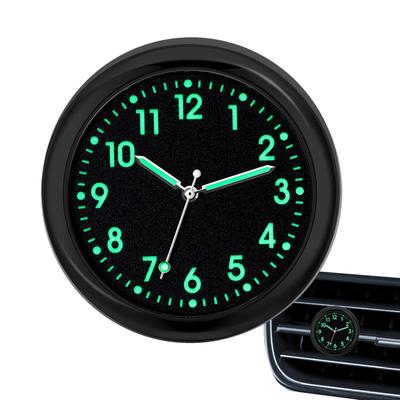 Mini auto svítící hodiny Auta Vnitřní nalepovací Mini digitální hodinky Mechanika Quartzové hodiny Auto Ornament Příslušenství do auta