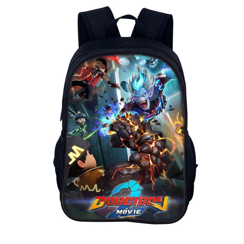 Elements Heroes Boboiboy Kids School Backpack With Durable Nylon Material For Elementary Students