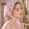 Boho Lace Scarf for Daily Use Floral Shawl with Tassels Women Elegant Sheer Wrap Wedding Head Church Evening Party Lightweight Rose Jacquard Fringed
