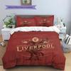 Set Copripiumino Trapuntato con Fantasia Liverpool Football Club Decorazione per la Casa Regalo (1 * copripiumino + 2 * federe senza imbottitura).xwn