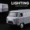 1/18 UAZ 452A Large Alloy Die-cast Car Model, Front Wheel Steering, Children's Toy Car With Light, Adult Collection of Ornaments Gift