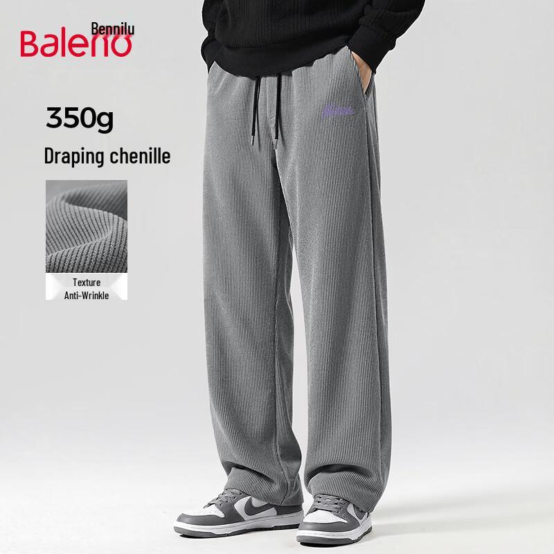 Baleno Men s Spring American Retro Straight-Leg Casual Trousers 3XL