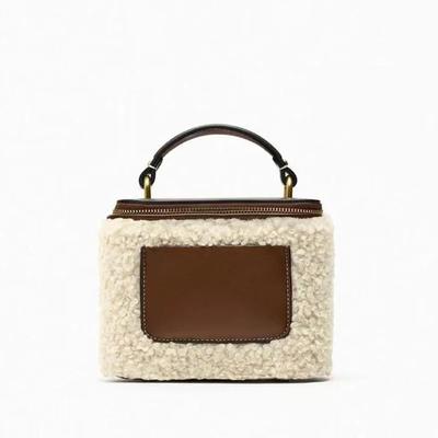 Faux Fur Plush Crossbody Bag for Women  Feminine Bag  Shoulder Chain Bags  Luxury Designer  Lambswool