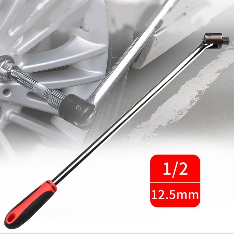 1/2" Drive Joint Handle Flexible Head Breaker Bar Wrench Spanner for Automotive Repair Strong Lever Handle Repair Tool